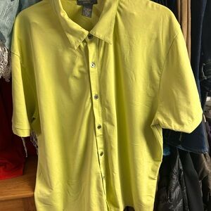 Men's banana republic Lime Green stretch Shirt